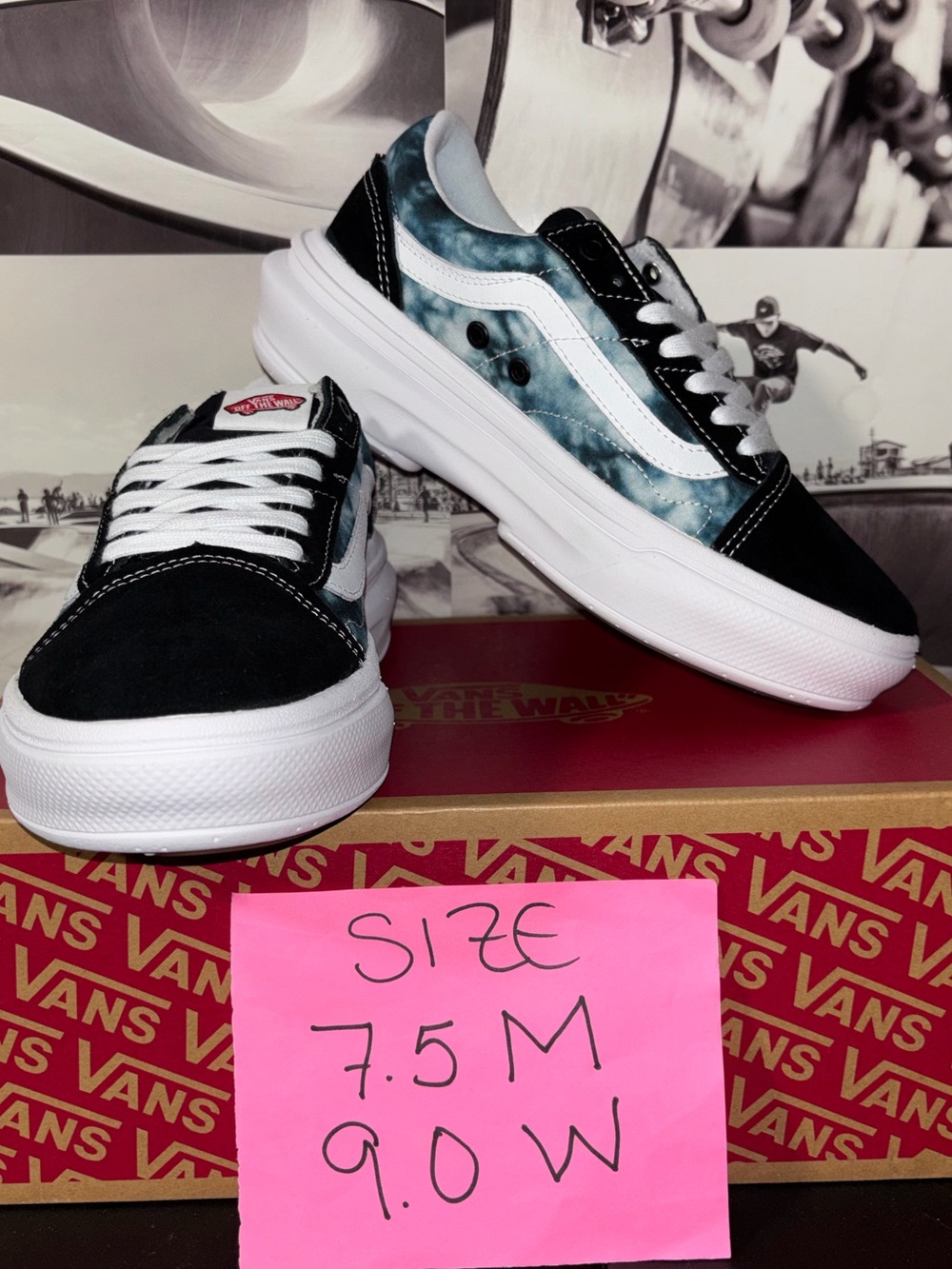 Vans Old Skool Over sz 7.5 Men’s 9.0 Woman